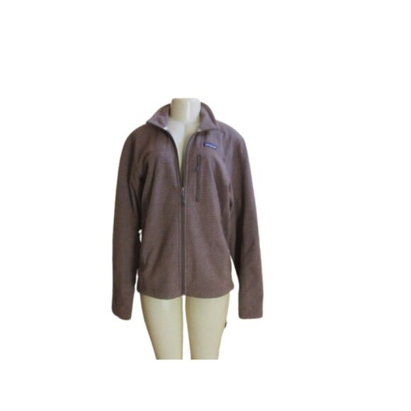 Men's Patagonia 1/4 Zip Pullover Brown Fleece Sweater/Jacket Medium - Picture 7 of 8